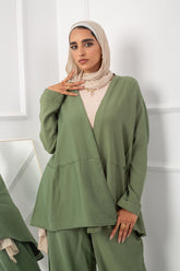 Cross blouse _ Olive