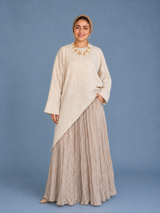 Slant blouse