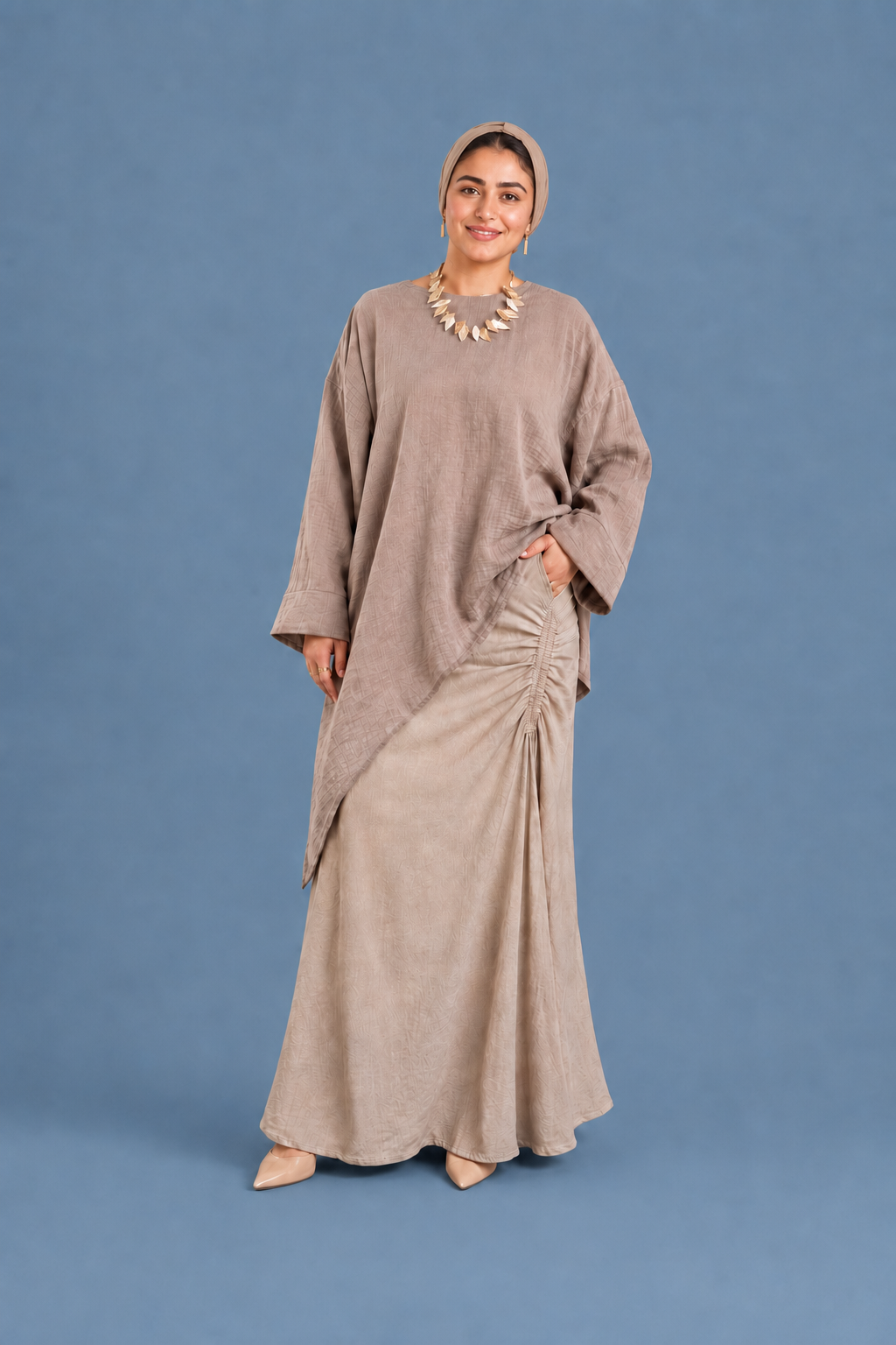 Slant blouse