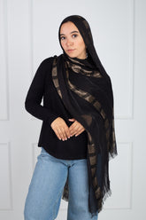 Glittery Spaced Gold Scarf with elegant silver sparkle from Velda Store