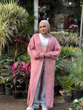 Ruffled Cardigan - Pink