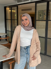 Casual Cardigan — Dark Beige