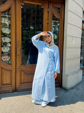 Striped Cardigan _ Blue