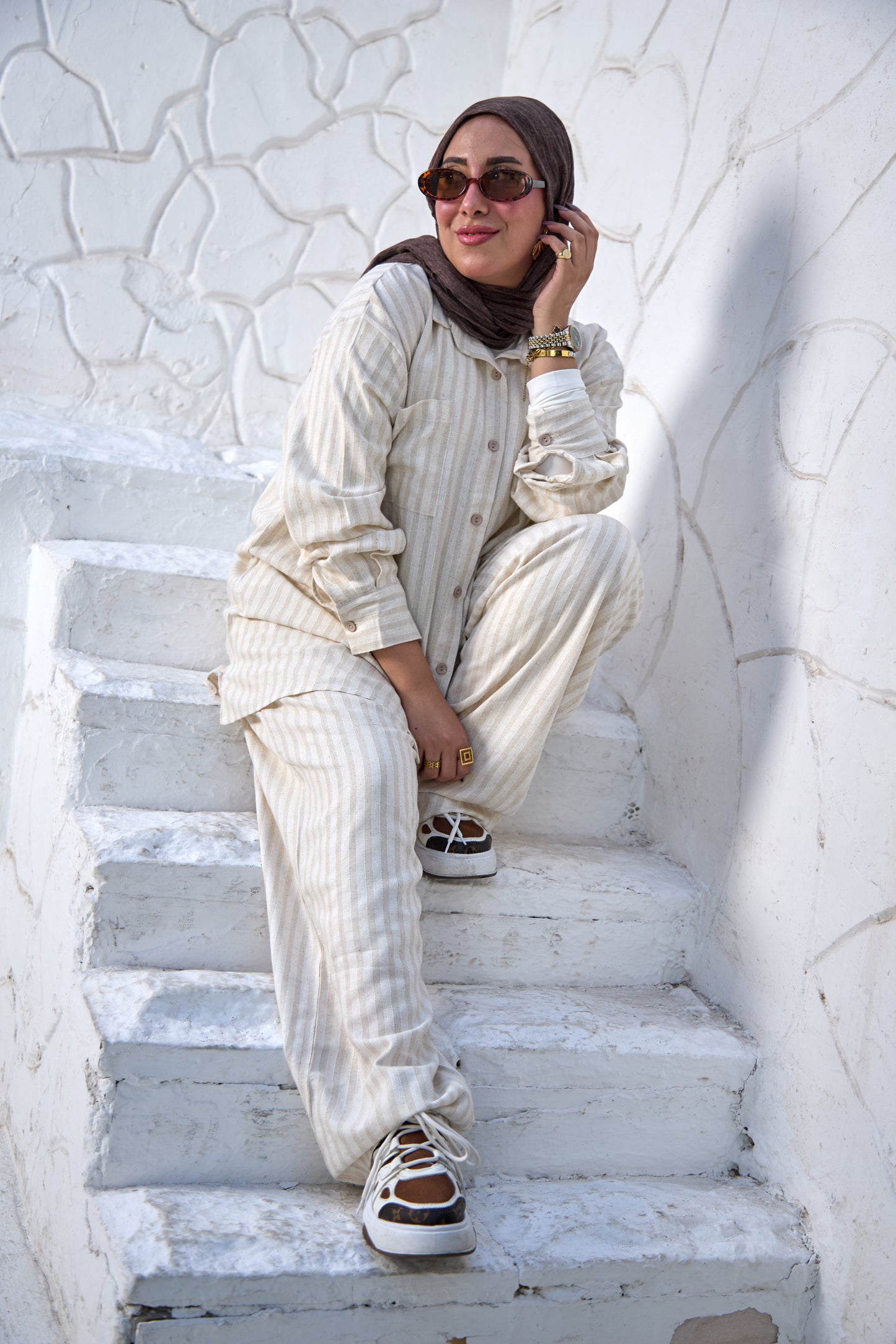 Striped Foggy Set