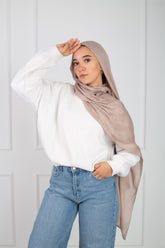 Modal Scarf _ Dark Beige