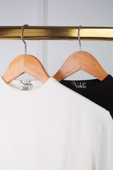 CoreFit Basic cotton top with long sleeves and double-layered design from Velda Store