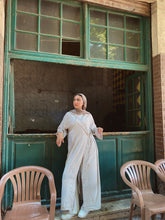 Striped Cardigan -Beige