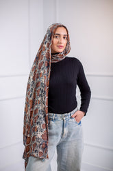 The Printed Cotton Modal Scarf is perfect for all your hangouts, featuring an amazing printed design 12