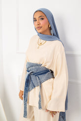 Daily  Blouse_ Light Beige