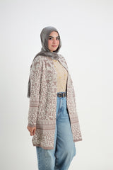 Open-Front Cardigan — Coffee