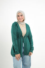 Casual Cardigan — Dark Green