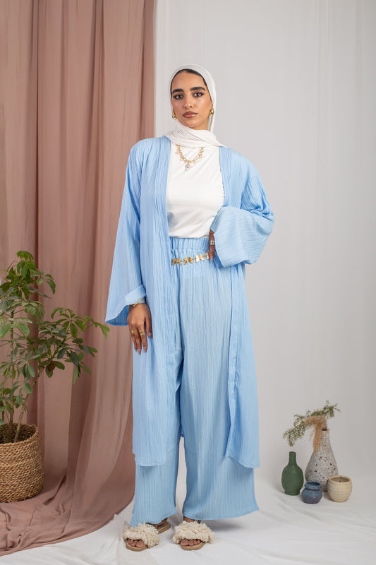 Cardigan Set _ Baby Blue