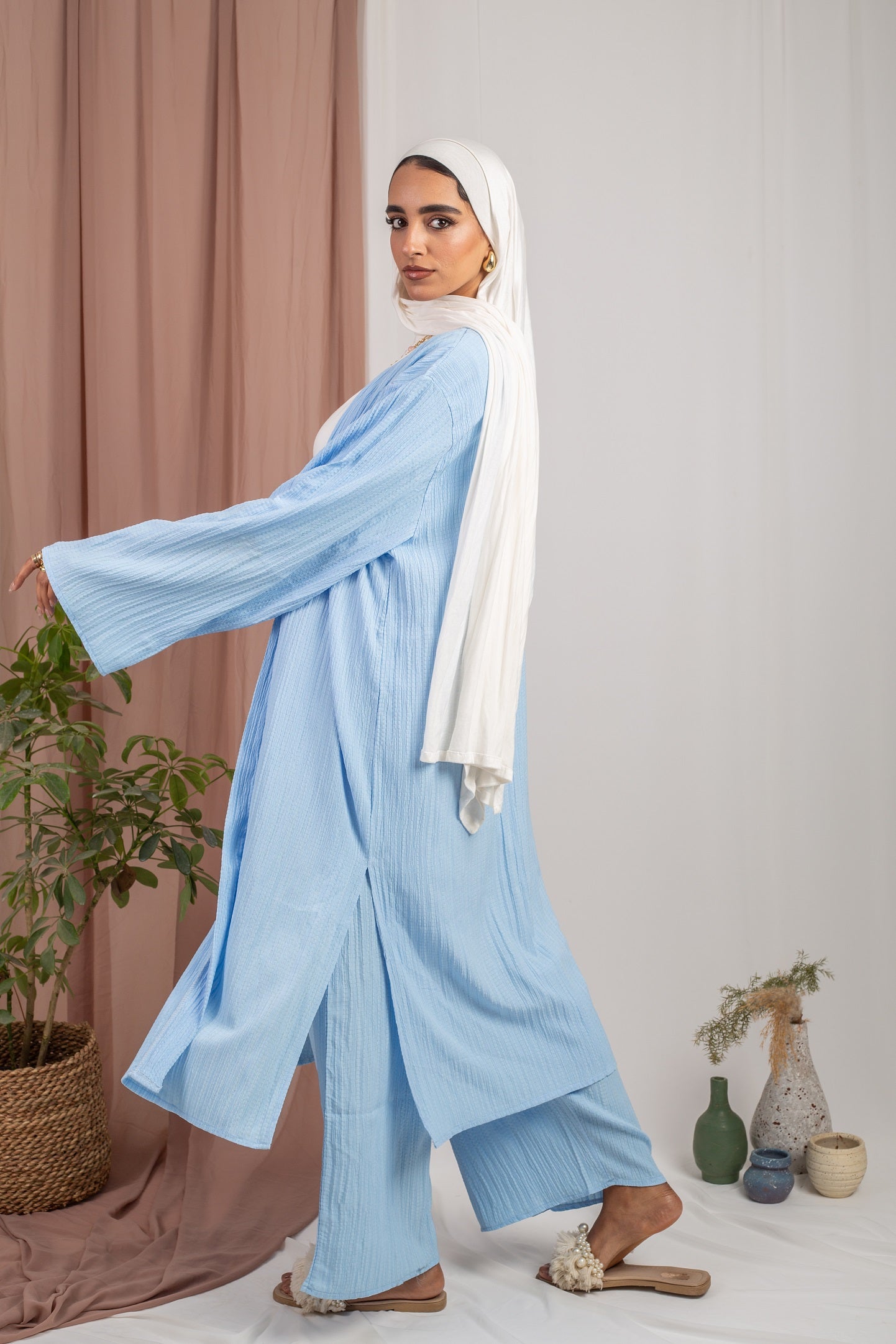 Cardigan Set _ Baby Blue