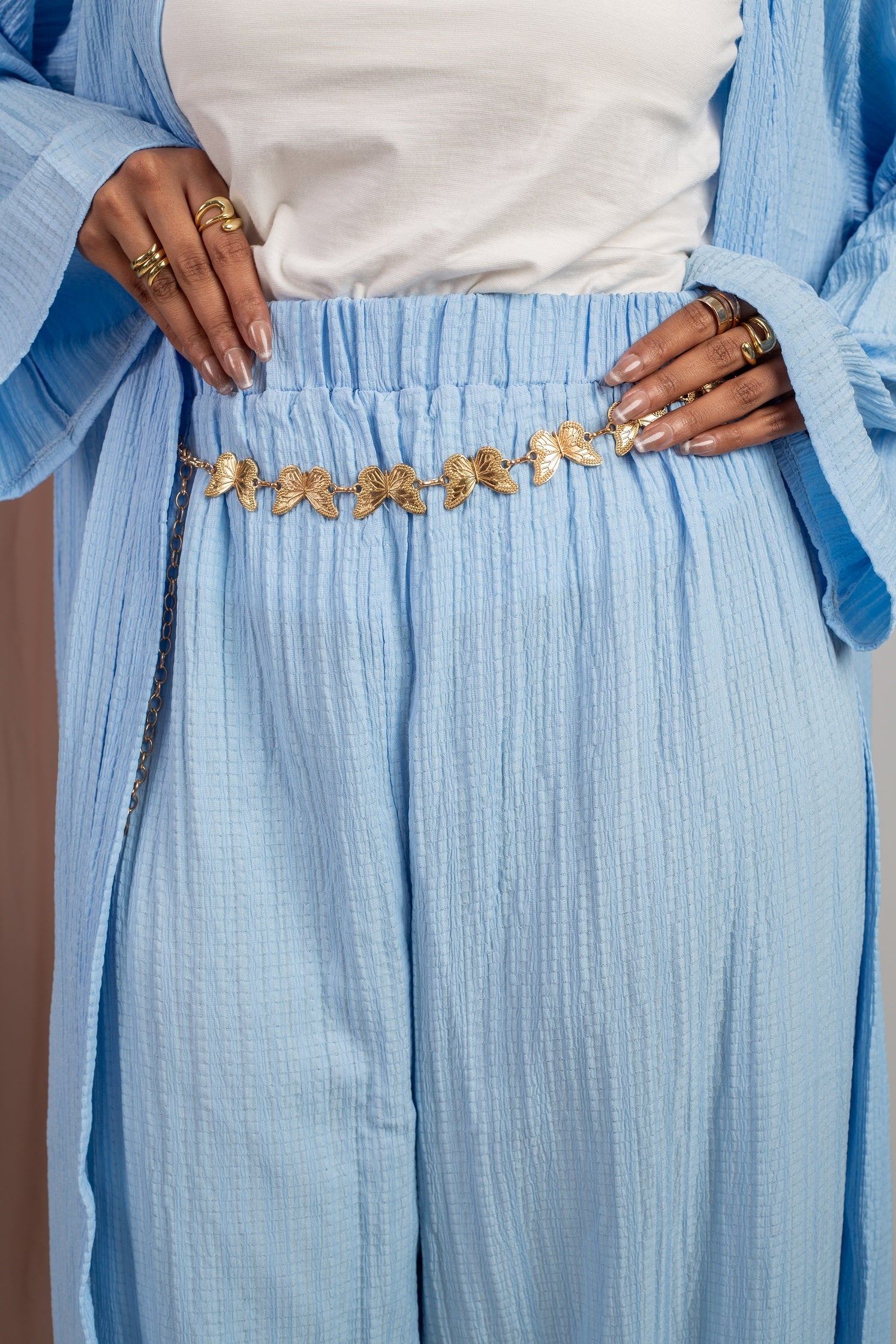 Cardigan Set _ Baby Blue