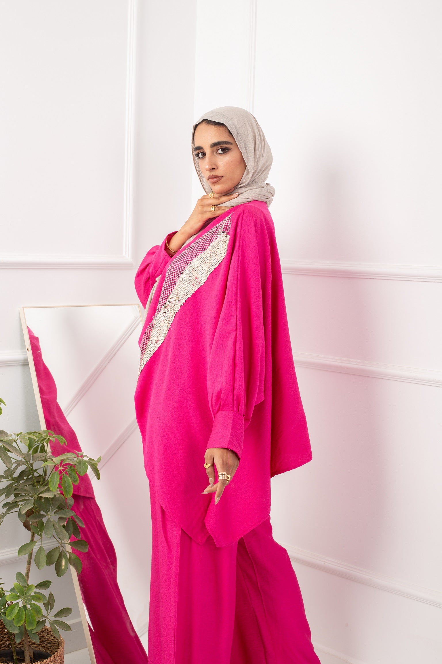 Fluffy Set _ Hot Pink