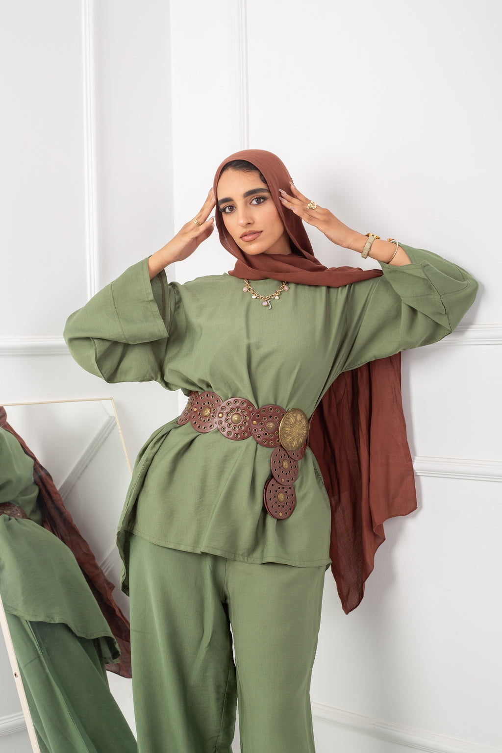 بلوزة يومية_ زيتية