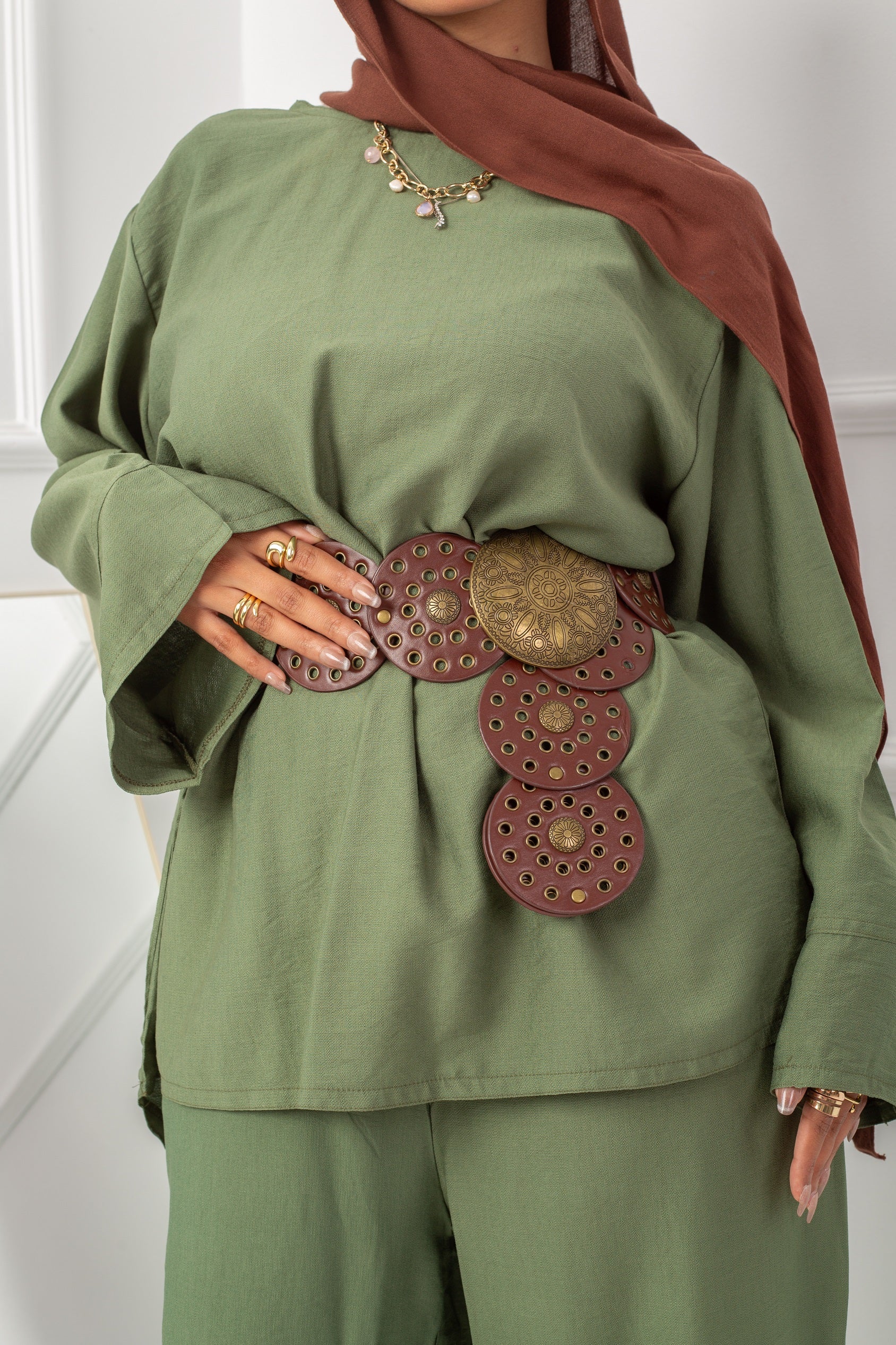 Daily  Blouse_ olive