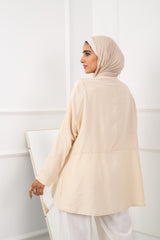Cross Blouse_Light Beige