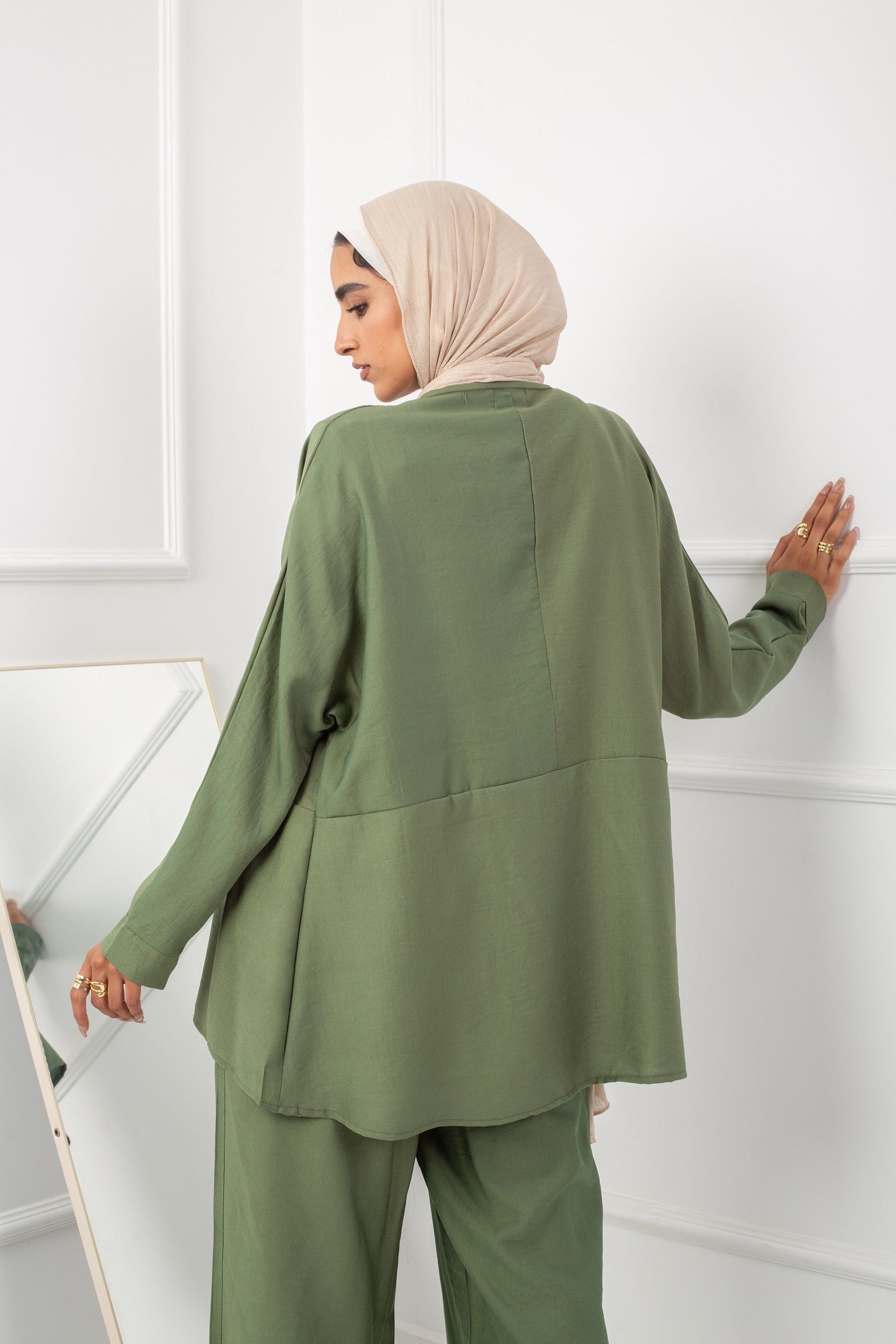 Cross blouse _ Olive