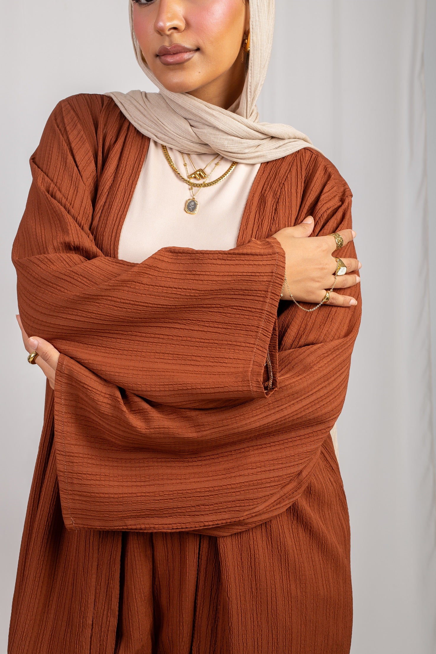 Cardigan Set _ Brown