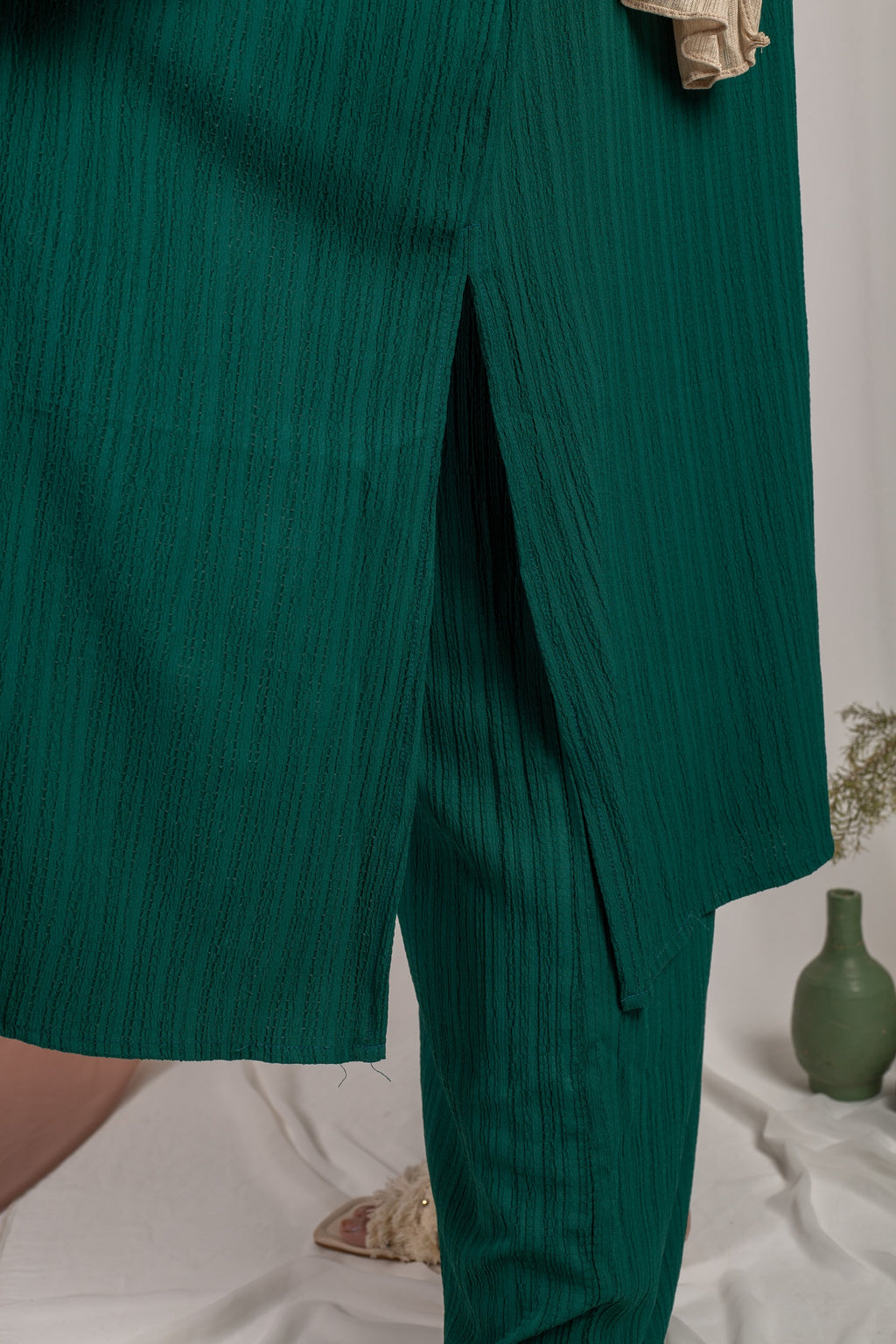 Cardigan Set (Cardigan Only) - Dark Green