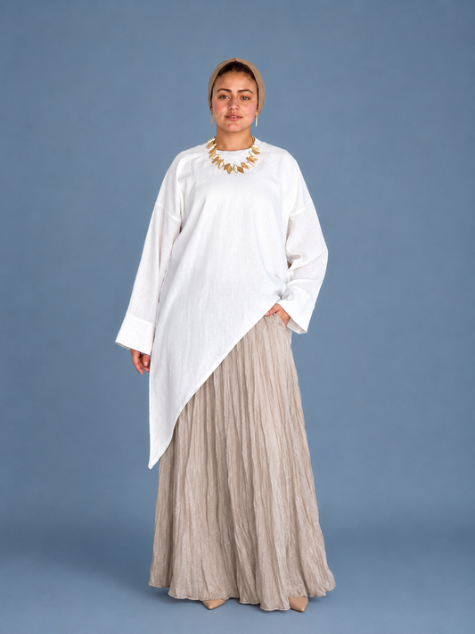 Slant blouse