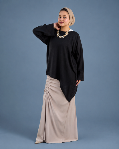 Slant blouse