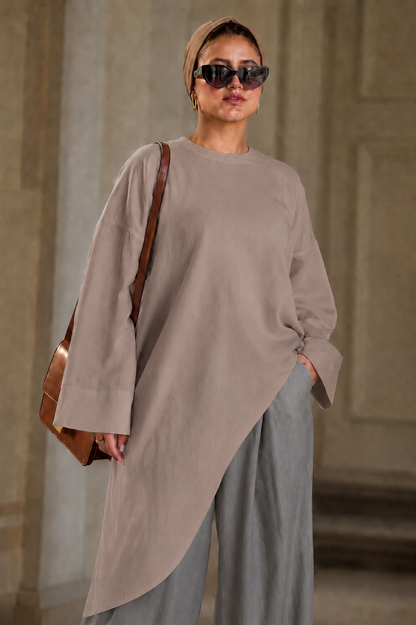 Slant blouse