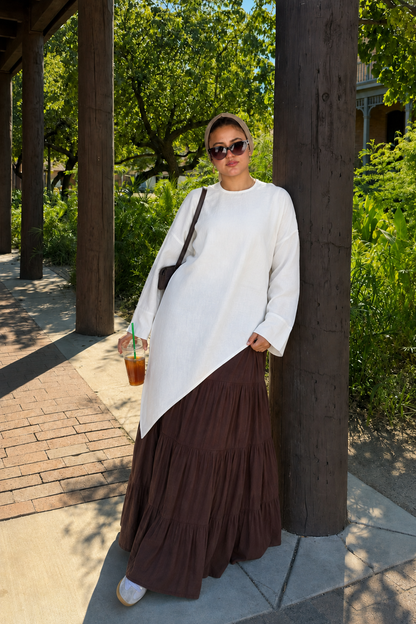 Slant blouse