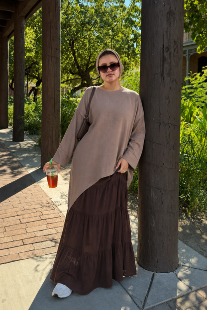 Slant blouse