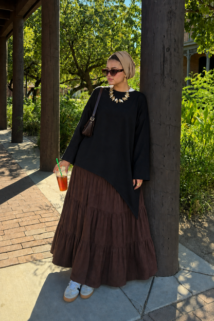 Slant blouse