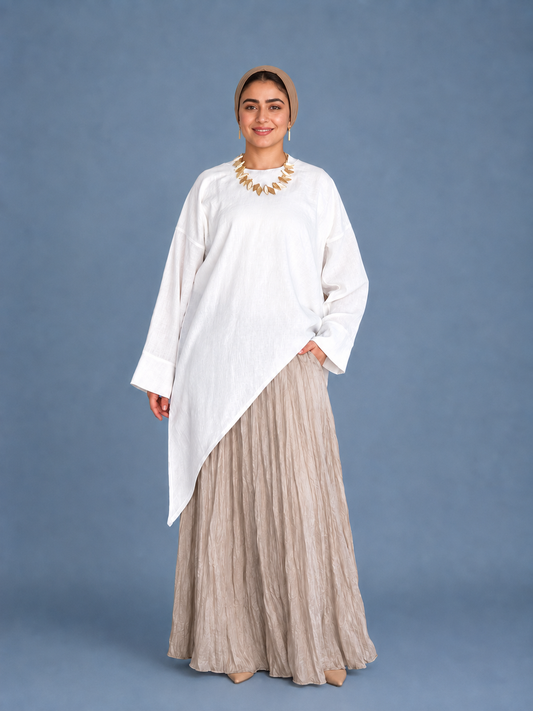 Slant blouse
