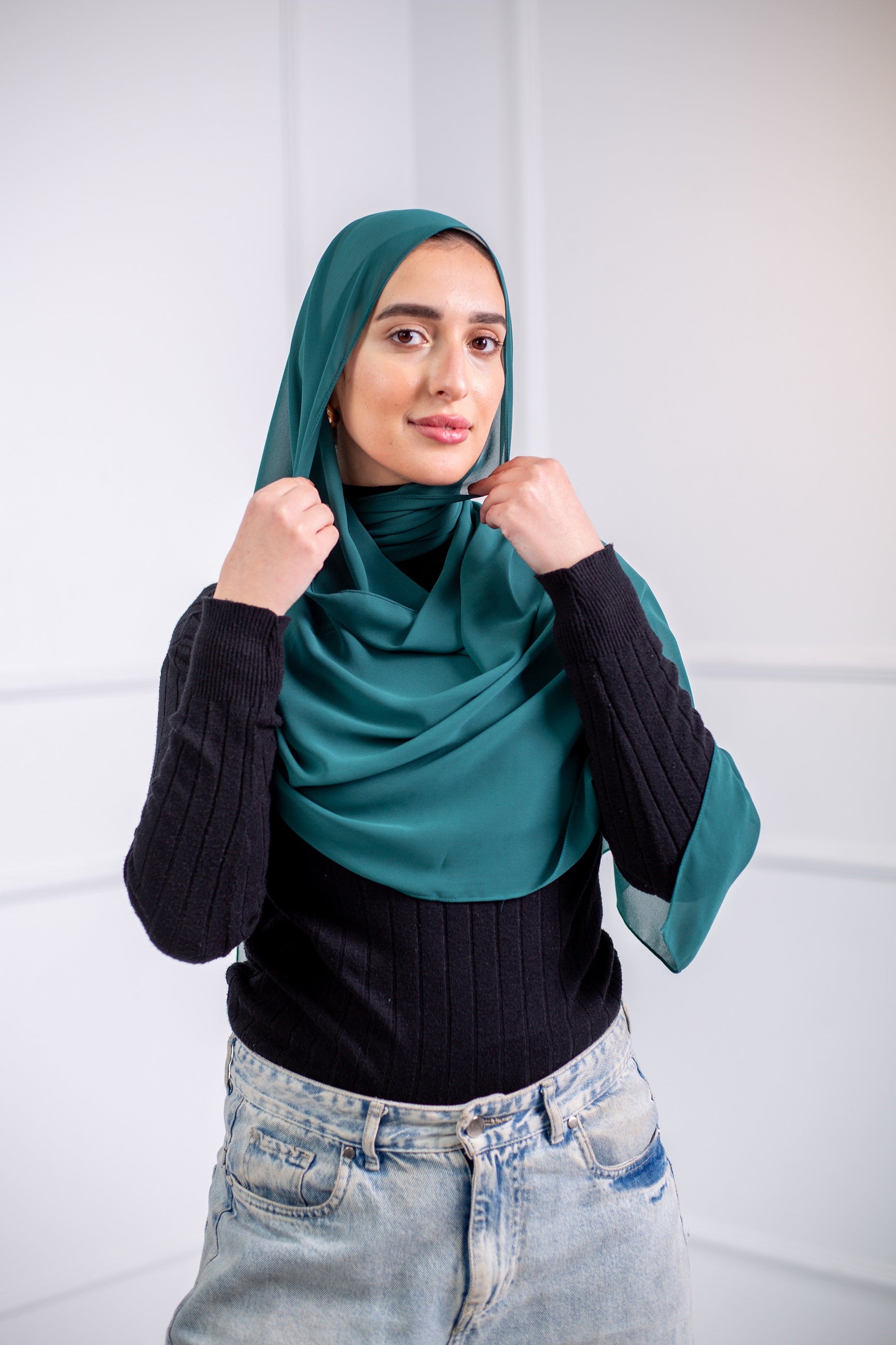 The chiffon scarf is a wardrobe essential, available in a variety of colors to suit your needs19