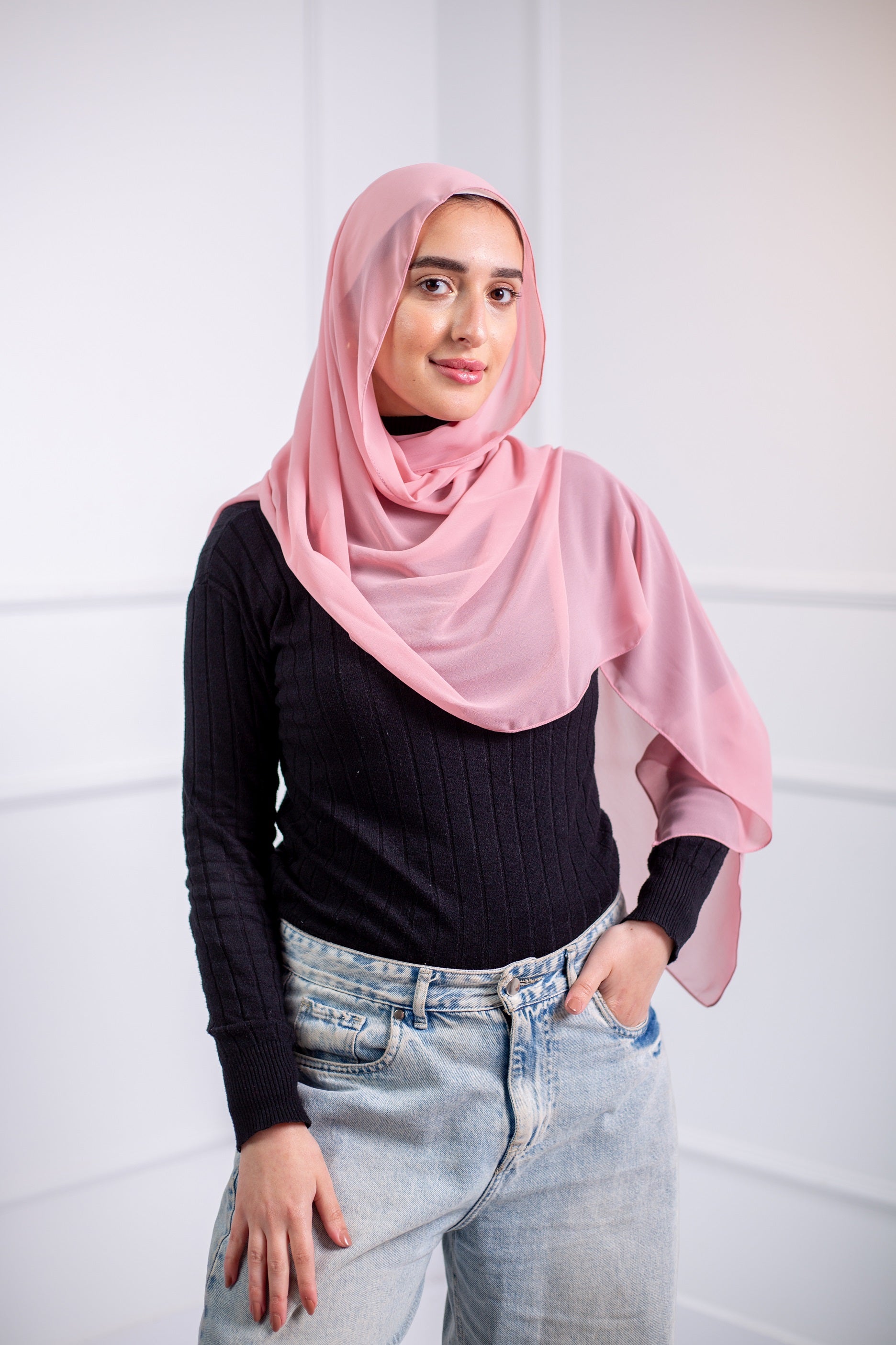 The chiffon scarf is a wardrobe essential, available in a variety of colors to suit your needs 35