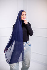 The chiffon scarf is a wardrobe essential, available in a variety of colors to suit your needs4