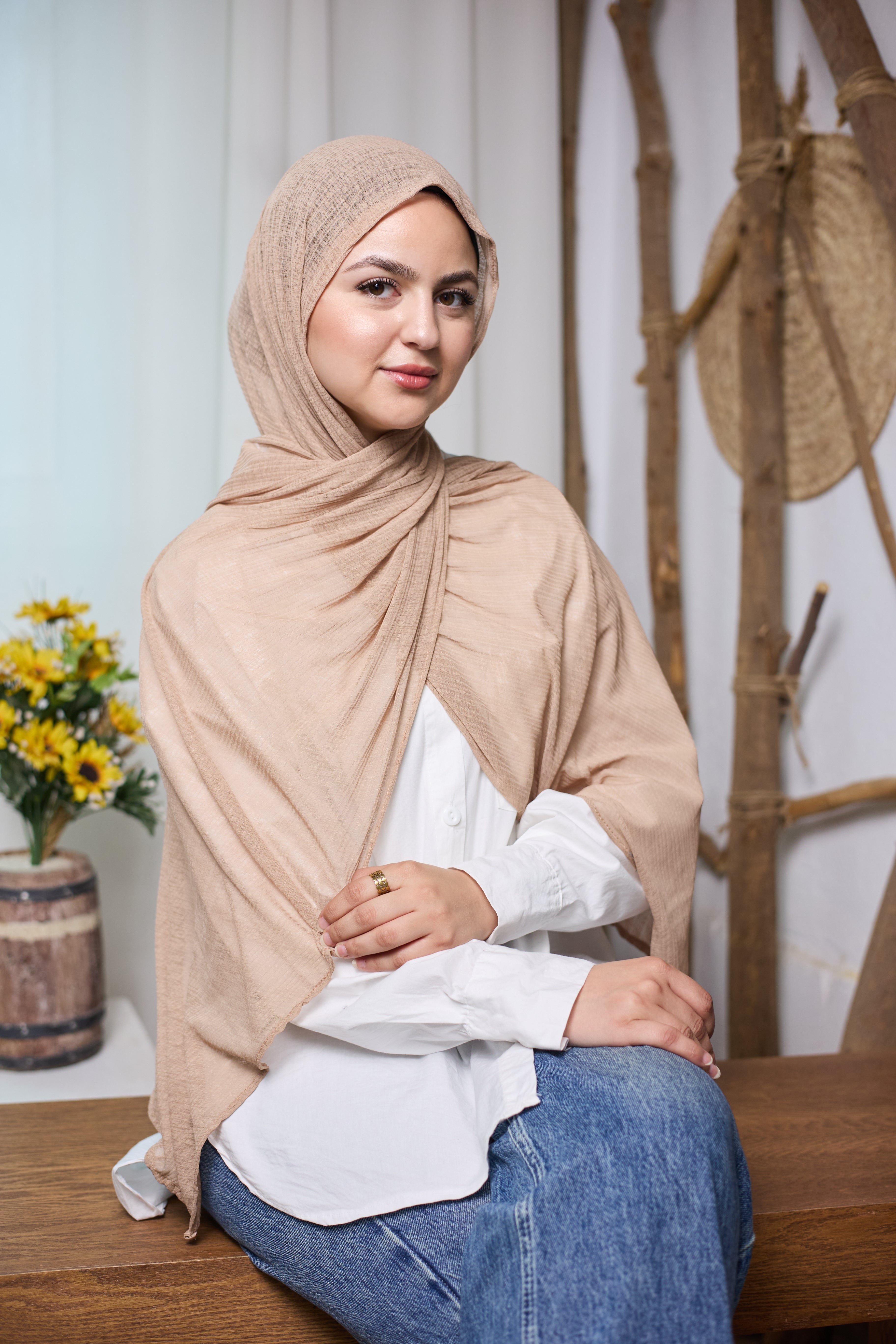 Damas Scarf - Coffee
