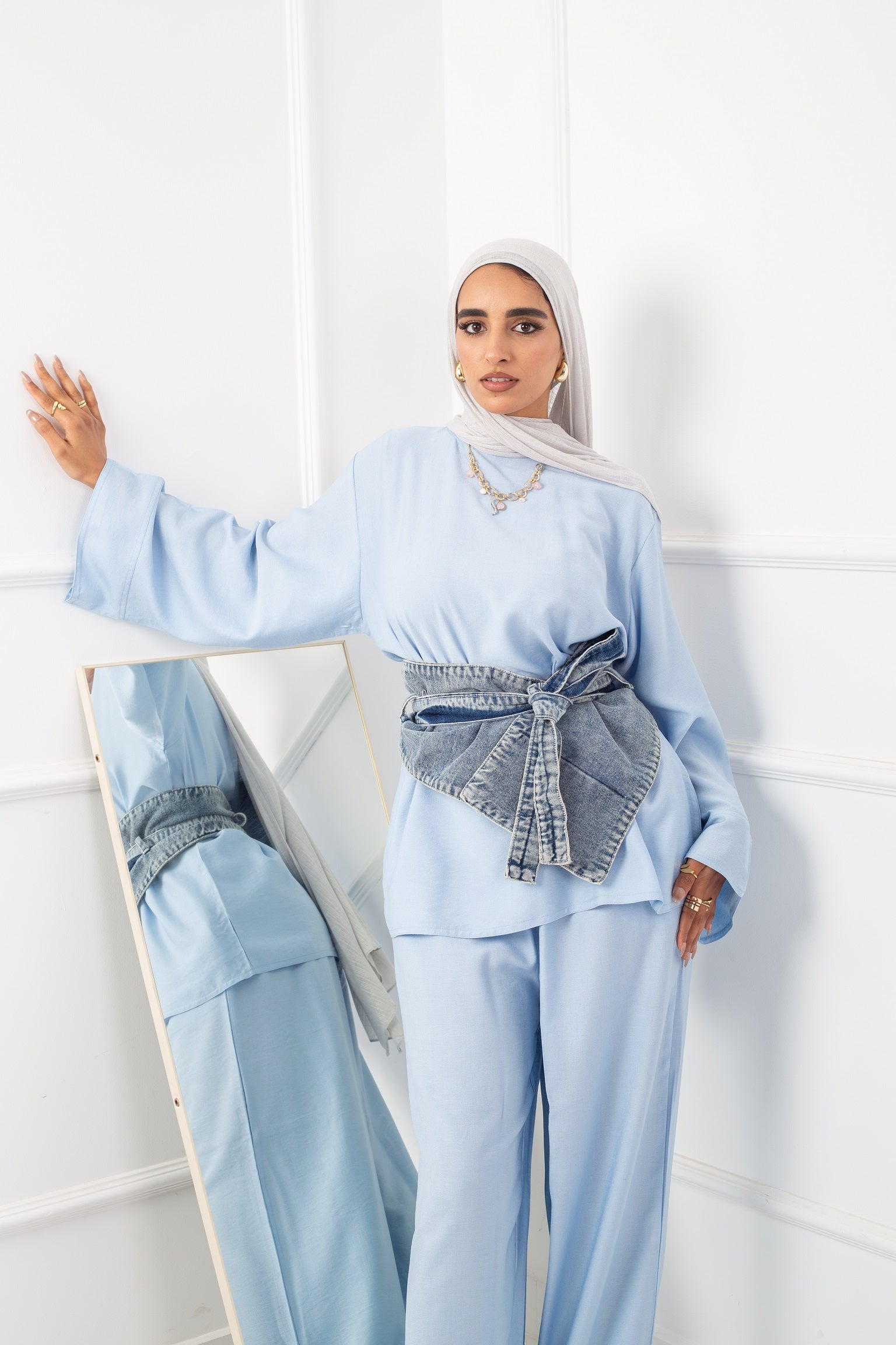 Daily Blouse_ Baby Blue