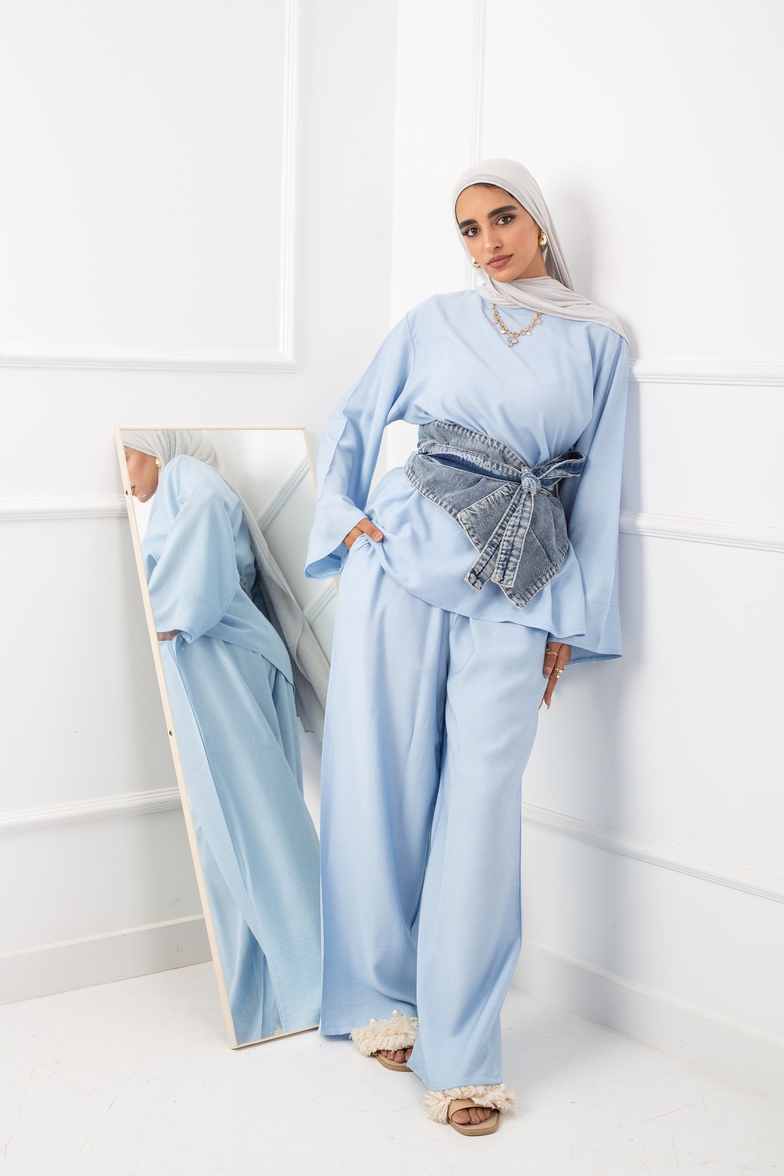 Daily Blouse_ Baby Blue