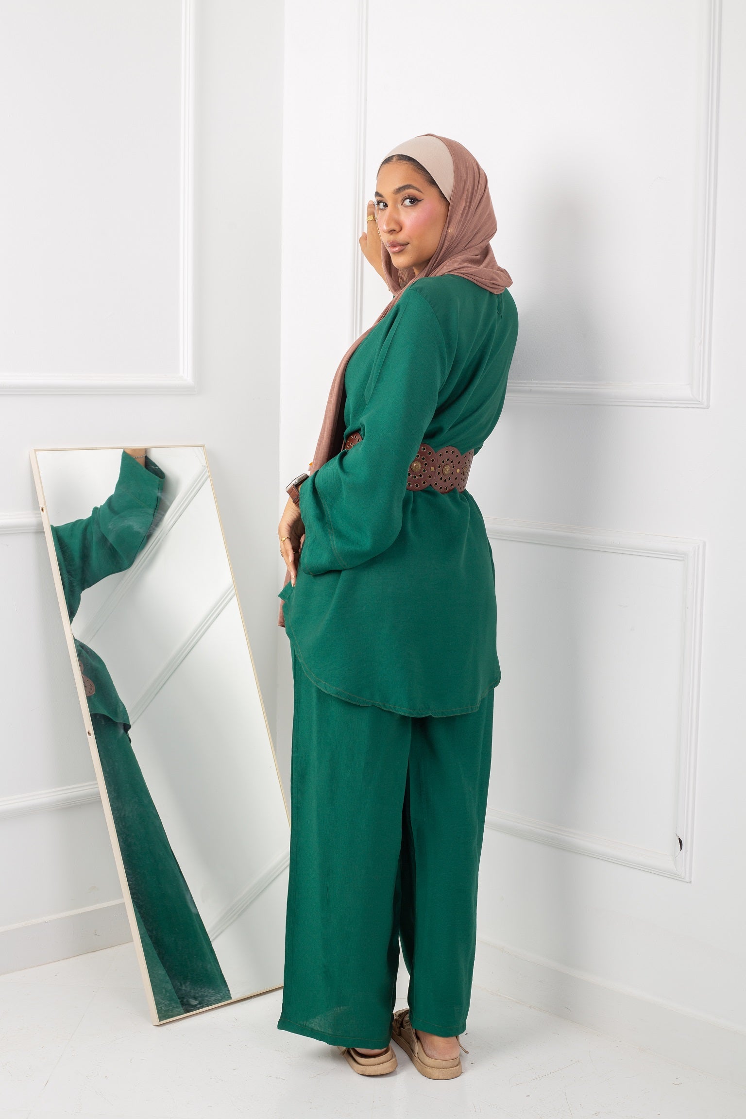 Daily  Blouse_ Dark Green
