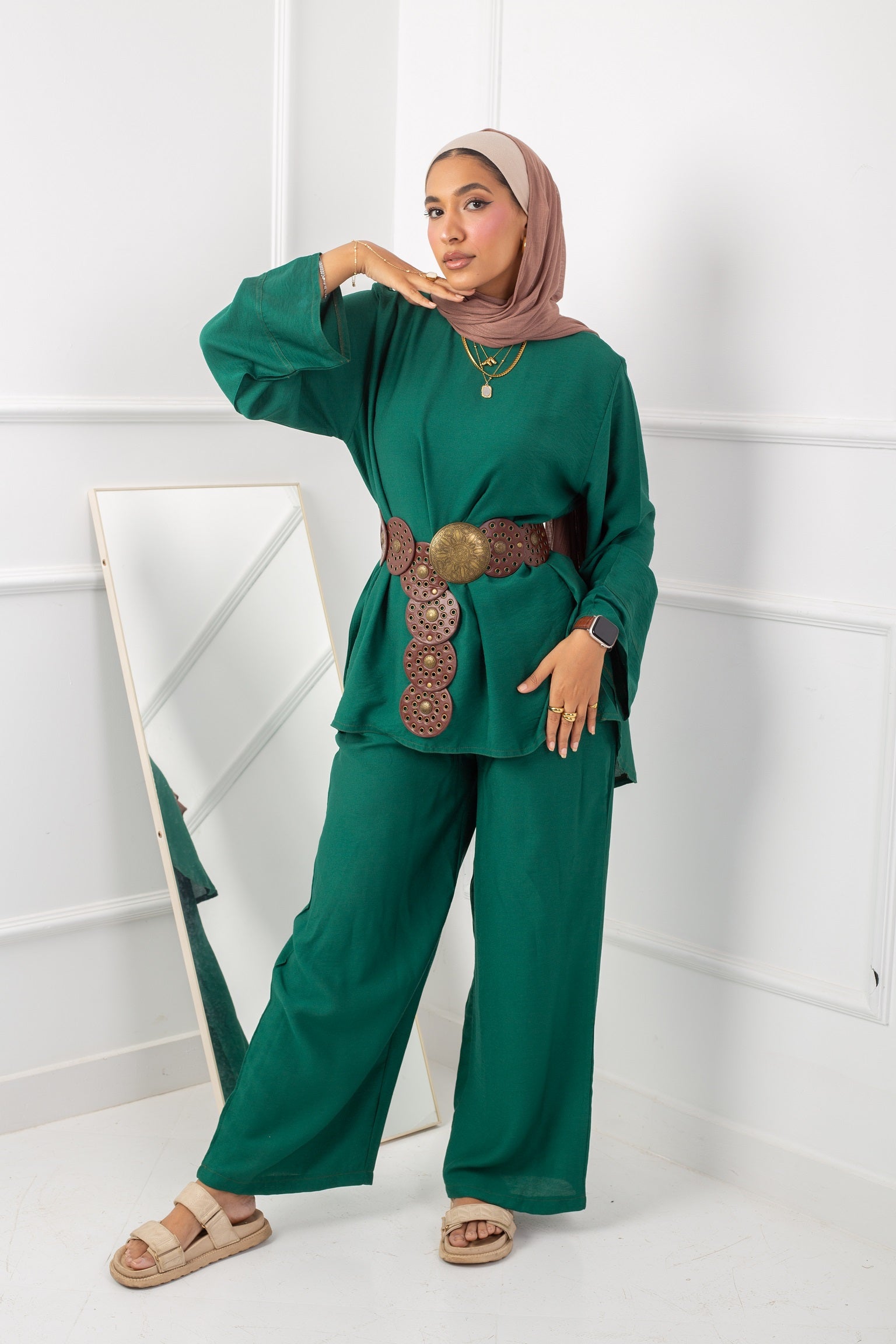 Daily  Blouse_ Dark Green