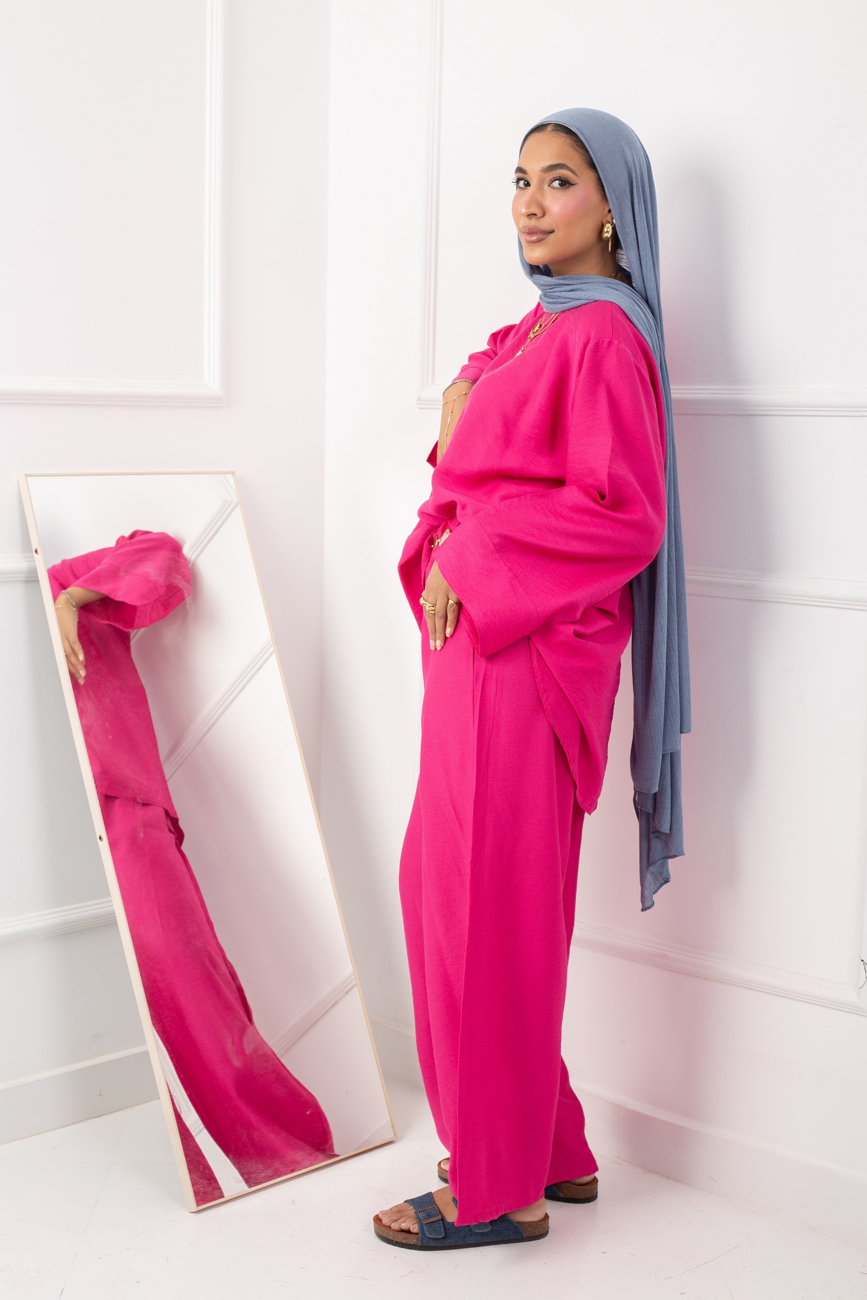 Daily  Blouse_ Hot Pink