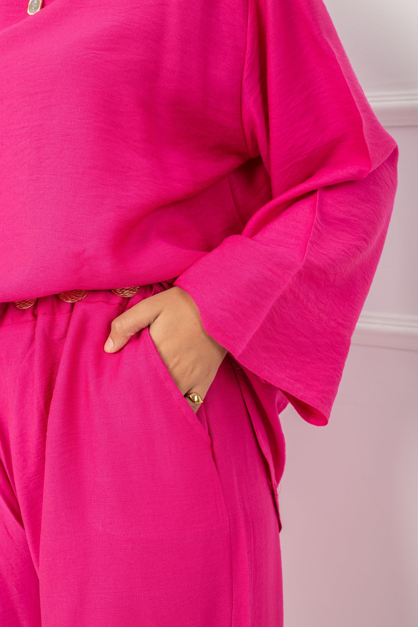 Daily  Blouse_ Hot Pink