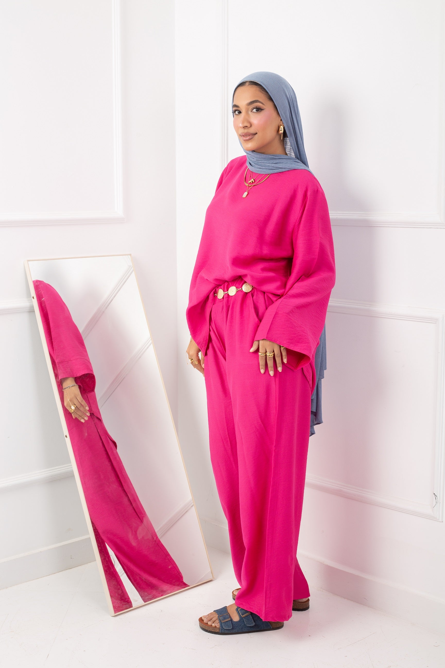 Daily  Blouse_ Hot Pink