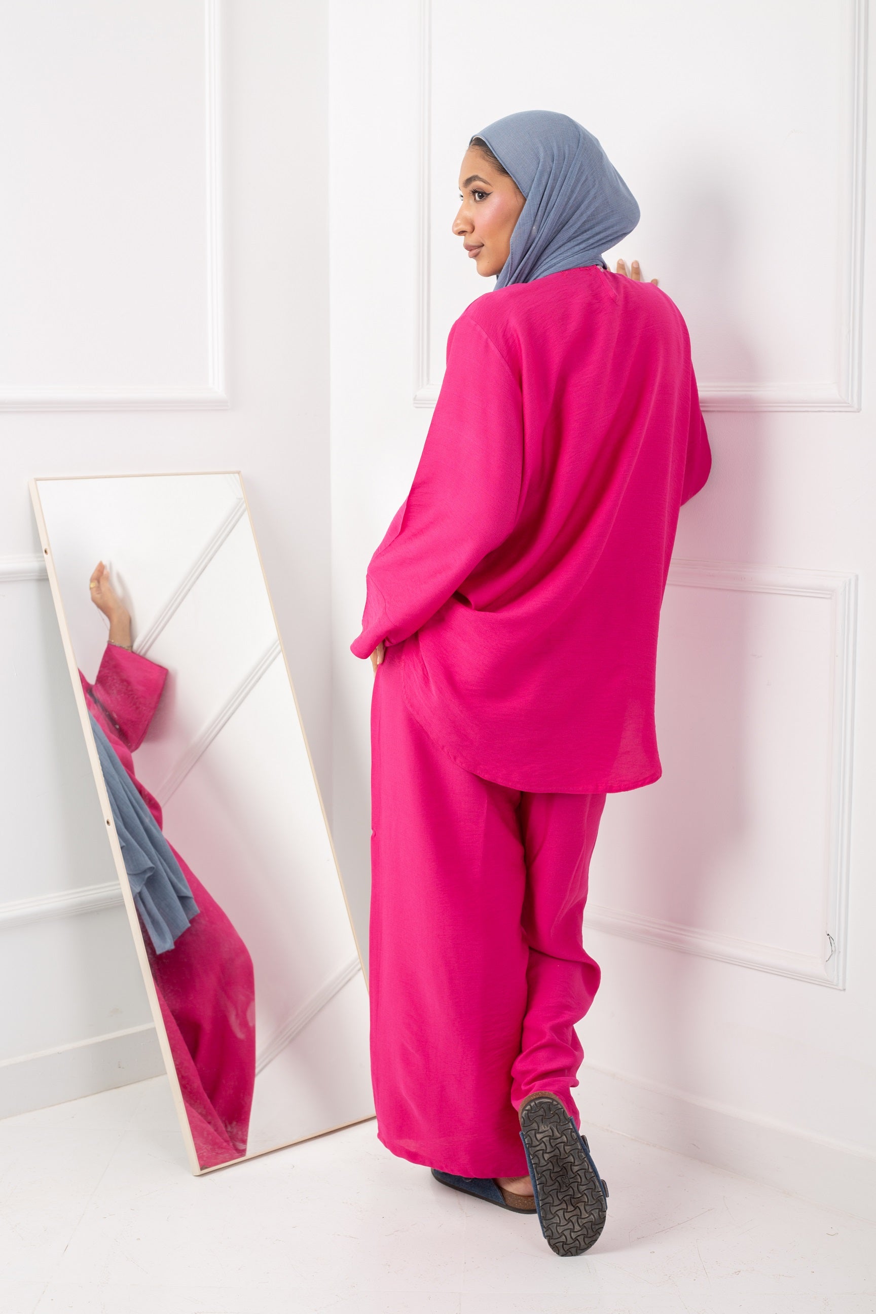 Daily  Blouse_ Hot Pink