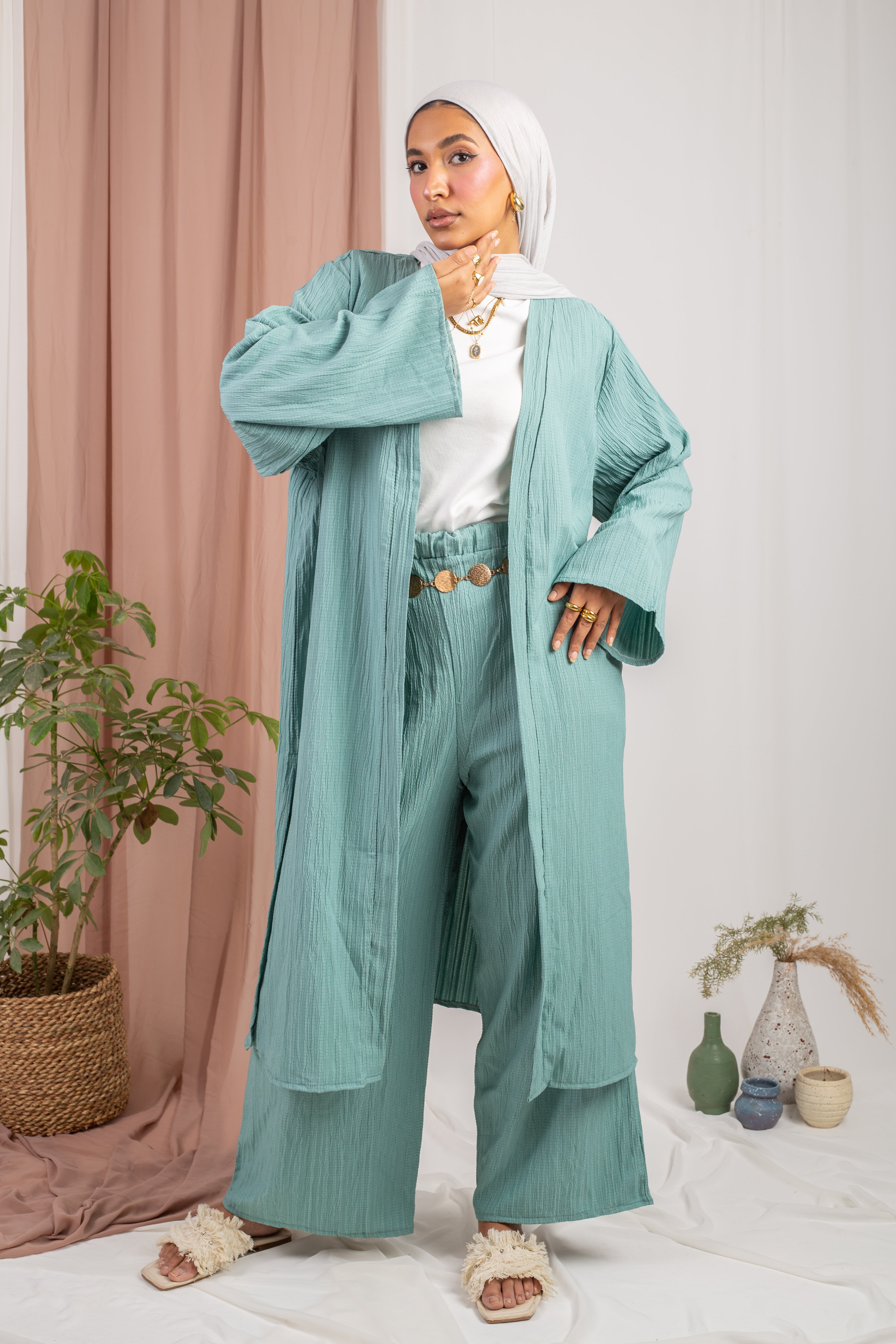 Cardigan Set _ Mint
