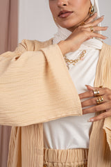 Cardigan Set _ Light Beige