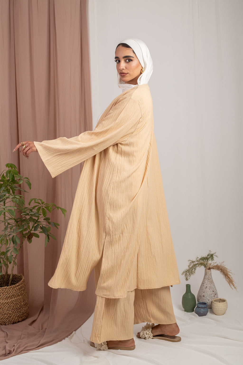 Cardigan Set (Cardigan Only) - Light Beige