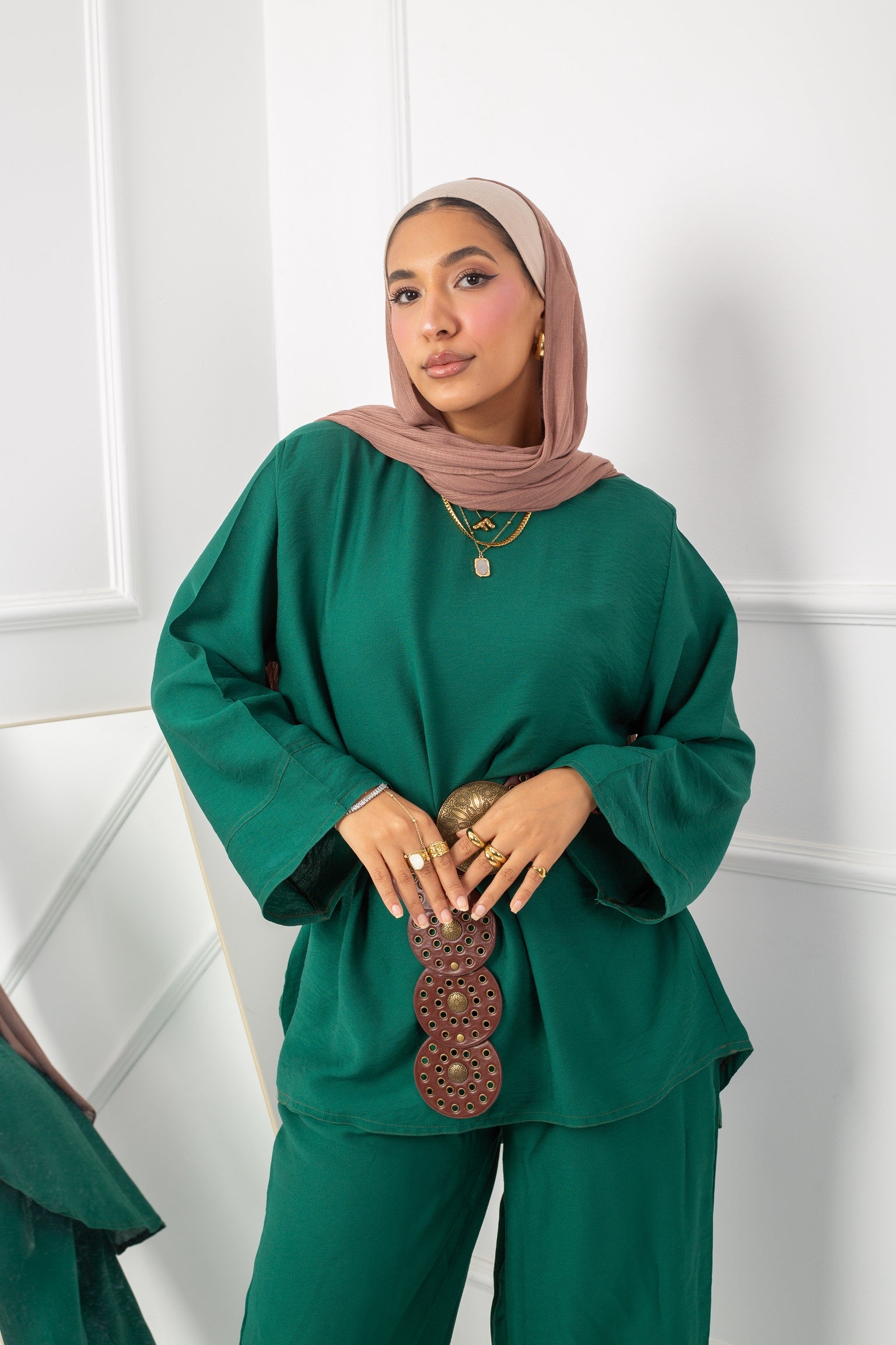 Daily  Blouse_ Dark Green