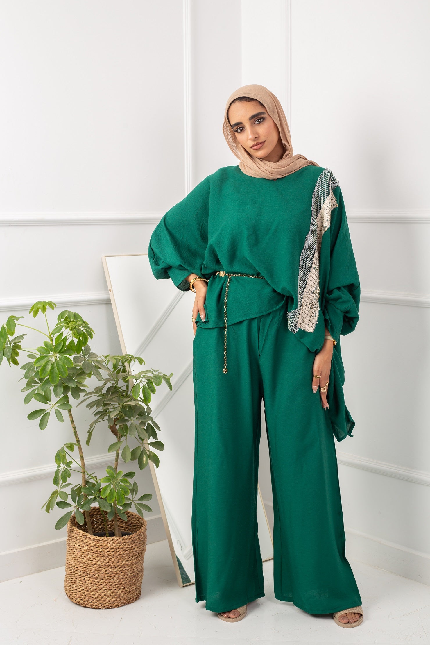 Fluffy Set _ Dark Green