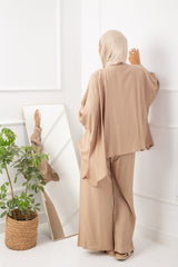 Fluffy Set _   Dark Beige